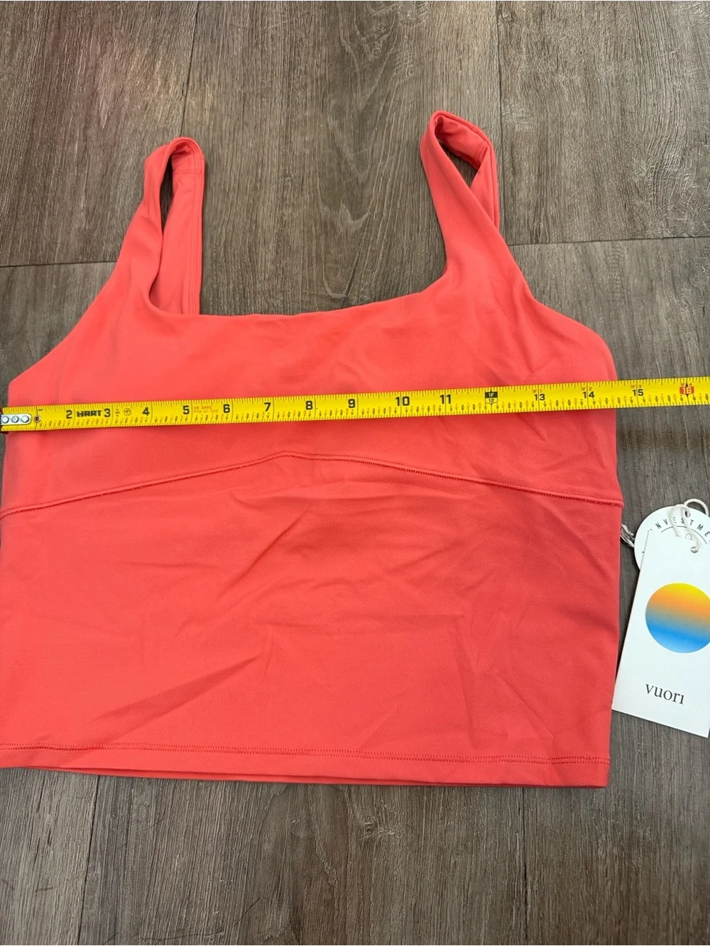 VUORI AllTheForm Bright Coral Matching Set Size Medium NWT Tank + Shorts $138